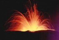 Spettacolo sull'Etna dal cratere di Sud-Est